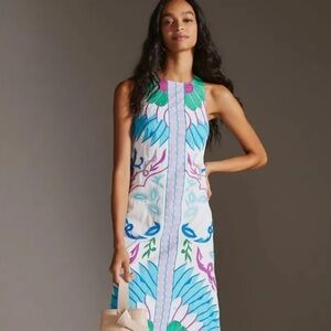 Anthropologie Maeve deco midi dress size large new condition